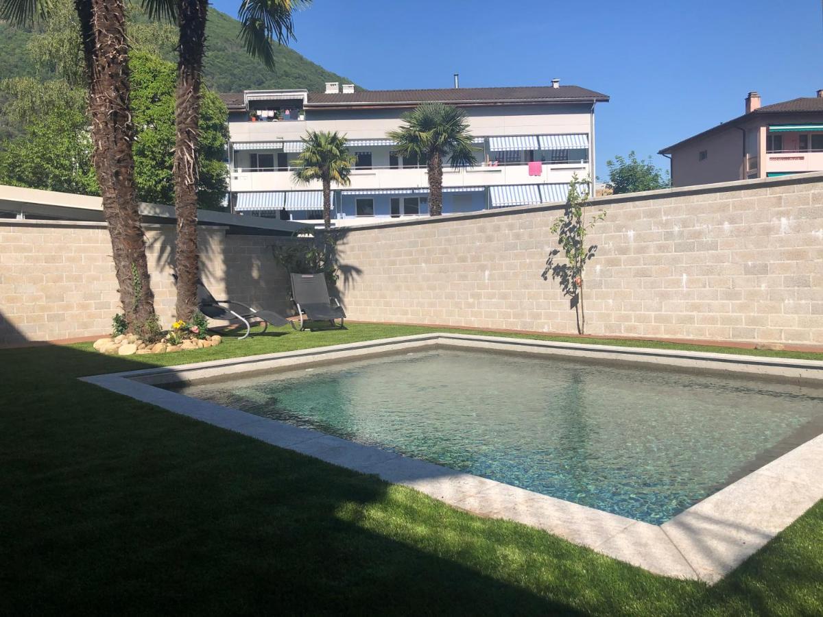 Miranda, Modern Duplex, Garden, Swimming Pool, Parking Apartment Losone Exterior photo